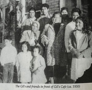 A photo from Carlos Gil's book of the Gil's and friends.