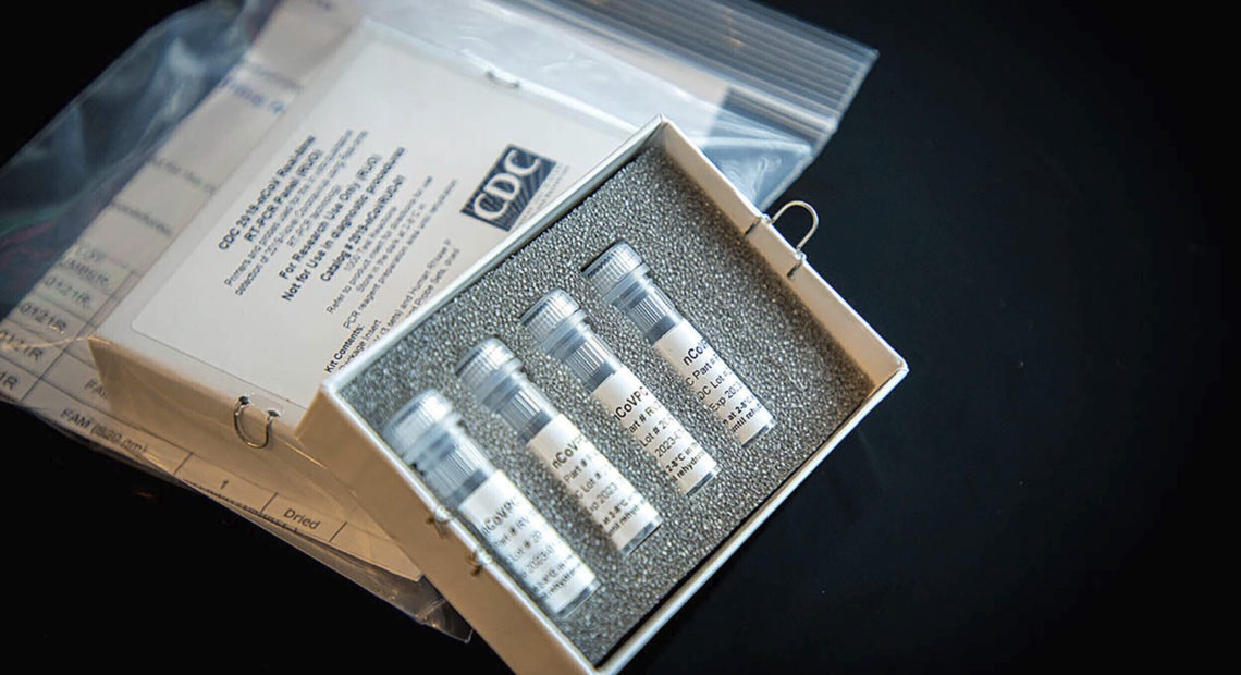 The flawed coronavirus test kits went out to public laboratories in February. An internal Centers for Disease Control and Prevention review obtained by NPR says the wrong quality control protocols were used. CREDIT: Centers for Disease Control and Prevention via AP