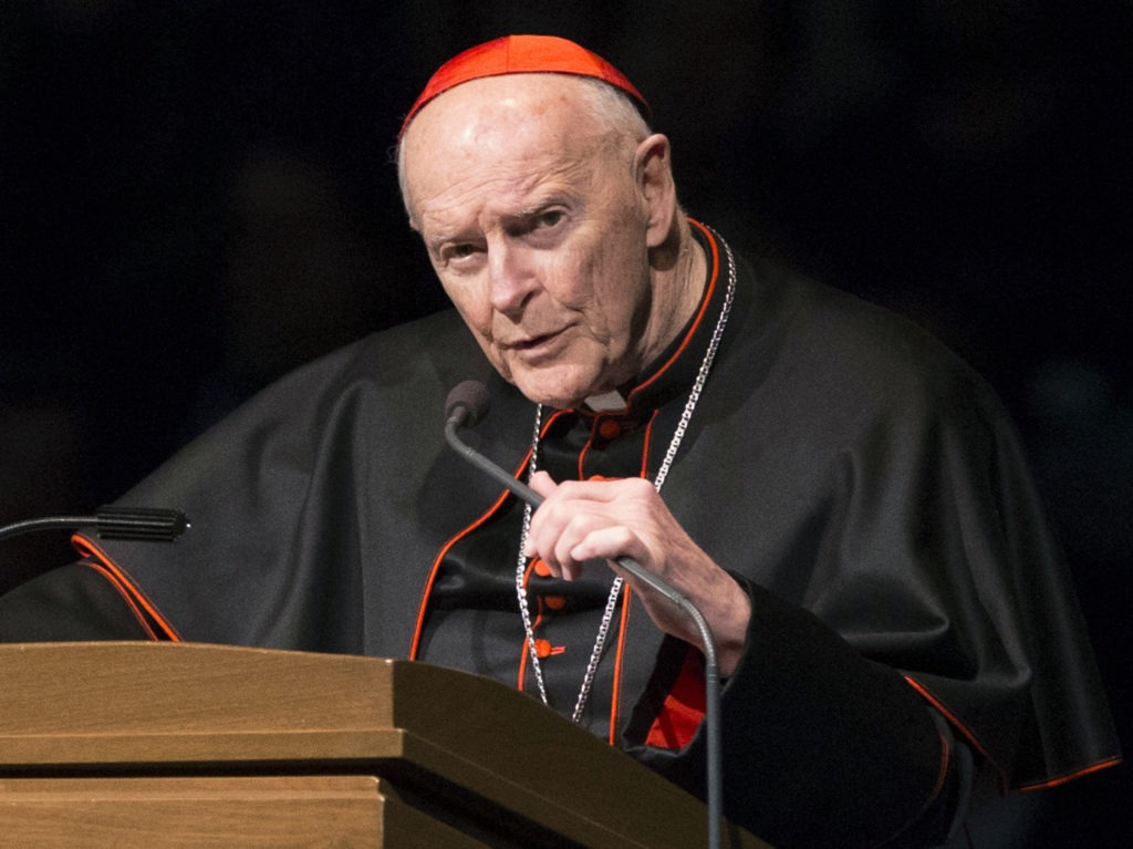 Former Cardinal Theodore McCarrick - who was defrocked in 2019