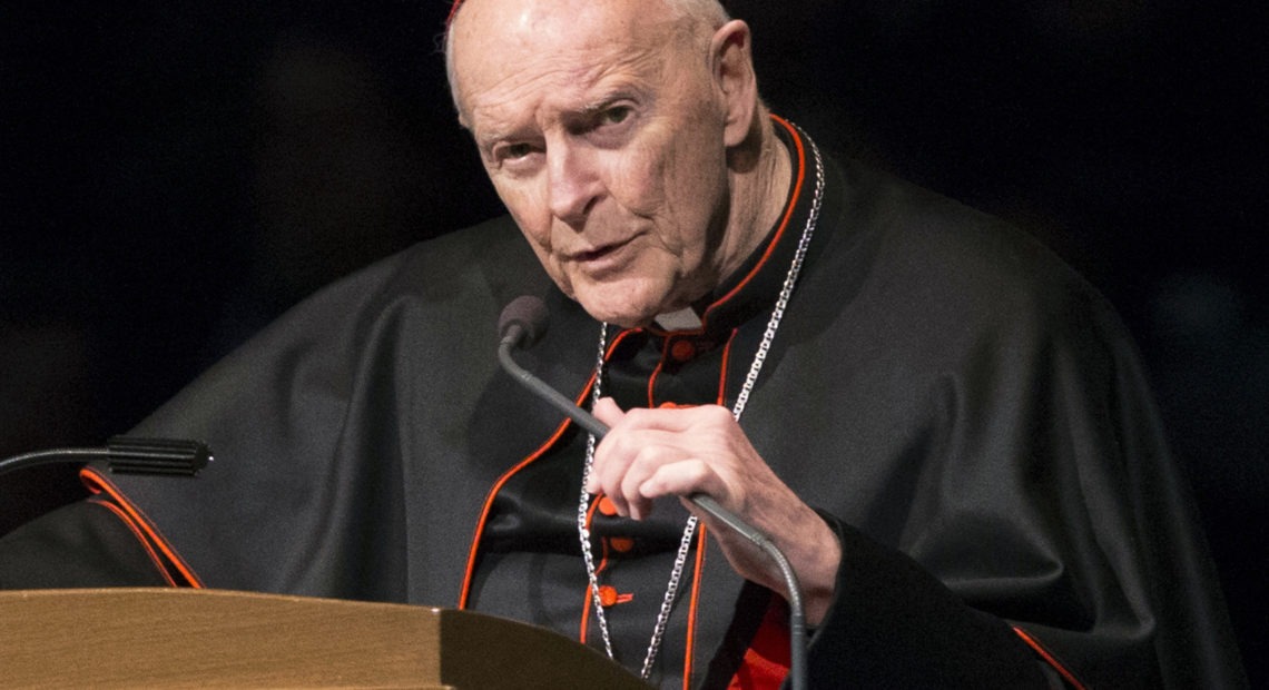 Former Cardinal Theodore McCarrick - who was defrocked in 2019