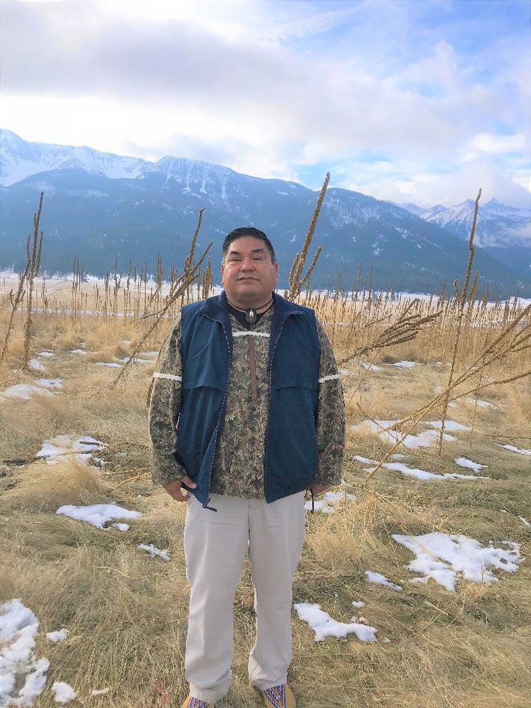 Nez Perce Tribal Executive Committee Chairman Shannon Wheeler stands on the tribe's newly purchased property near the Wallowa Mountains in Joseph. Courtesy of the Nez Perce Tribe