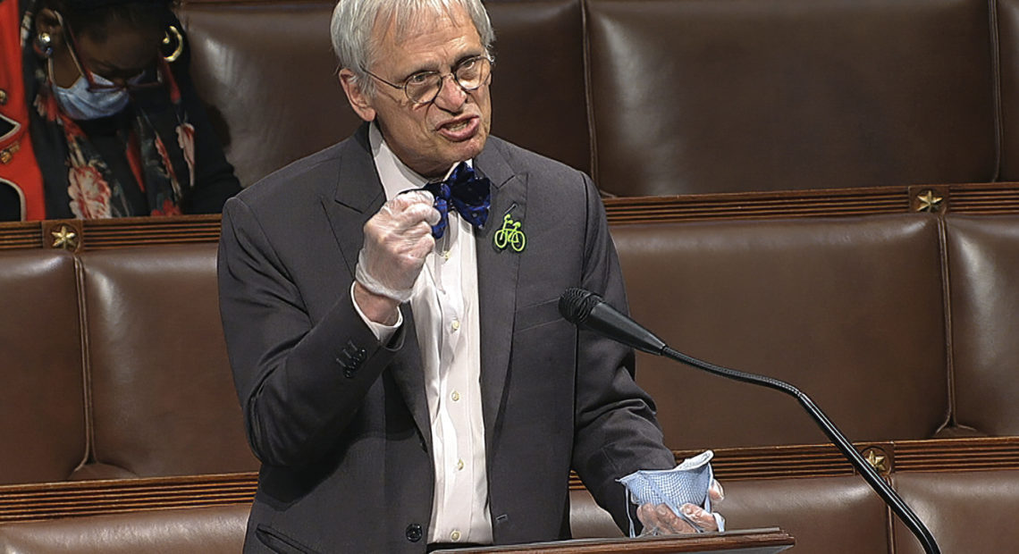 Democratic Rep. Earl Blumenauer of Oregon has been pushing for federal decriminalization laws for years and argued Americans already showed support by voting to legalize cannabis in states across the country. CREDIT: House Television via AP