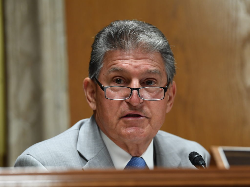 Sen. Joe Manchin, D-W.Va., helped craft the bipartisan proposal. CREDIT: Toni Sandys/Pool/The Washington Post via AP