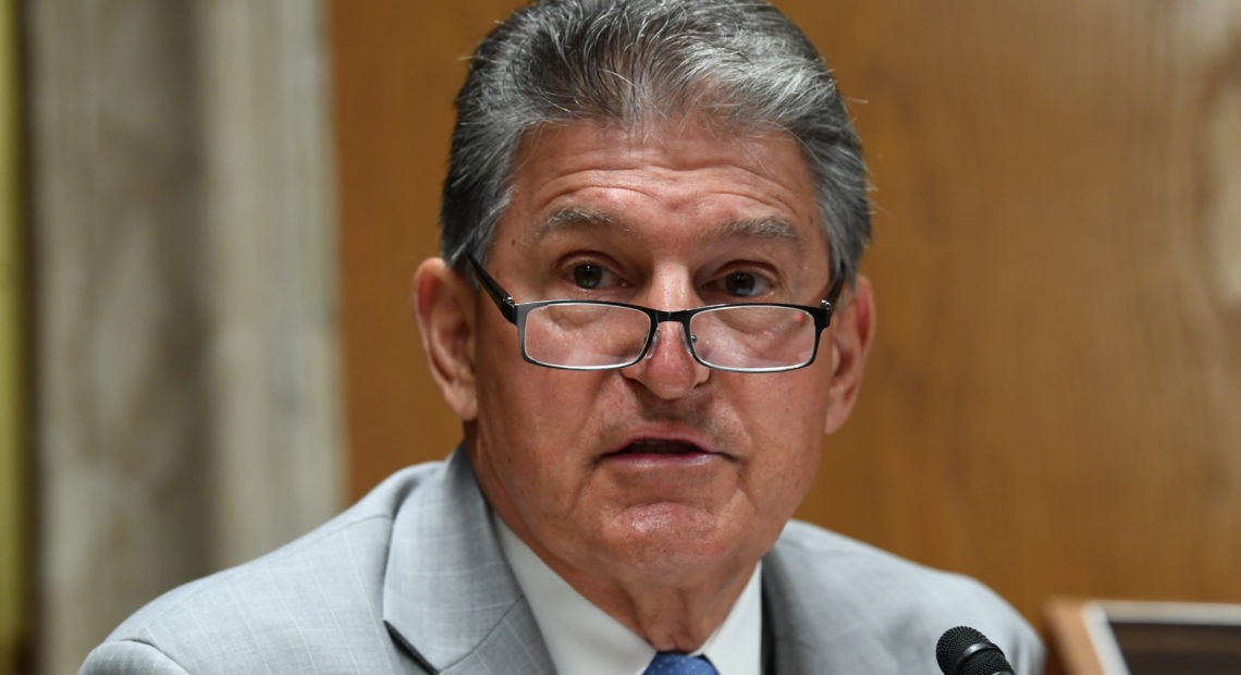 Sen. Joe Manchin, D-W.Va., helped craft the bipartisan proposal. CREDIT: Toni Sandys/Pool/The Washington Post via AP