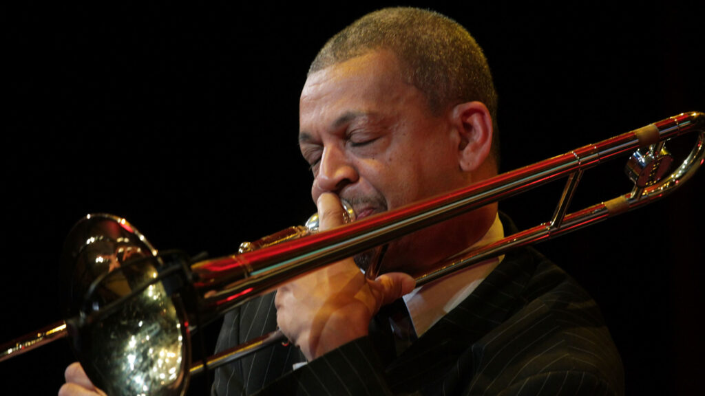 Lucien Barbarin performs during the at the Langham Hotel in 2011 in Pasadena, Calif. CREDIT: Frederick M. Brown/Getty Images