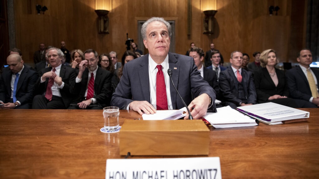 Justice Department Inspector General Michael Horowitz