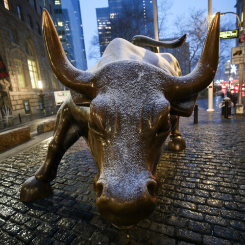 The Wall Street bull statue