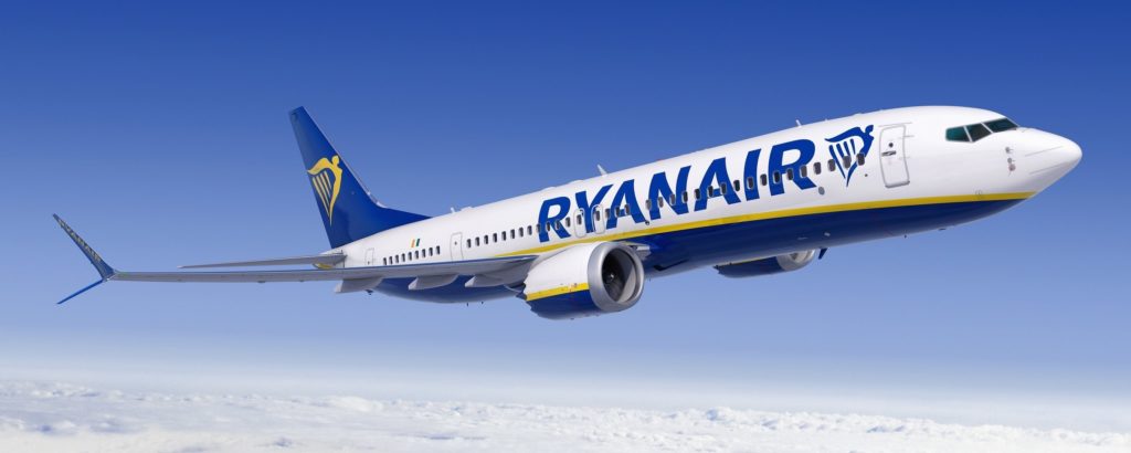 European airline Ryanair is ordering 75 Boeing 737 Max airplanes, the two companies announced Thursday. CREDIT: Boeing