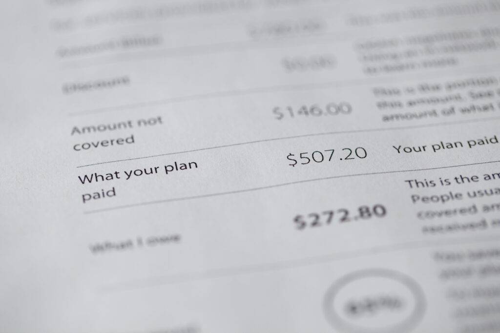 Hospital bill example