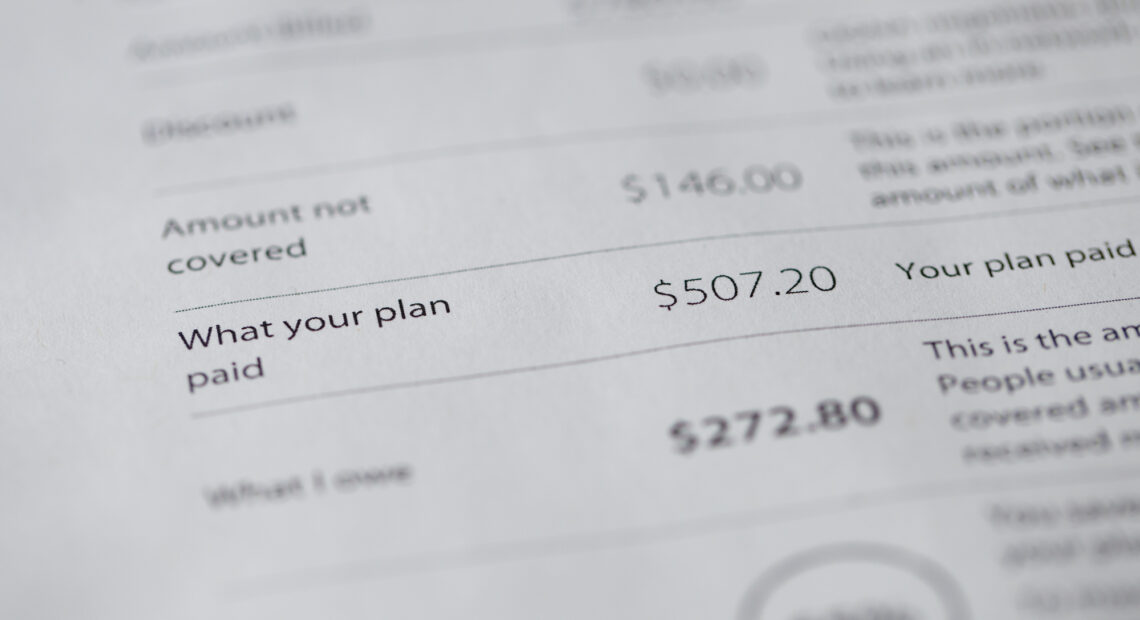 Hospital bill example