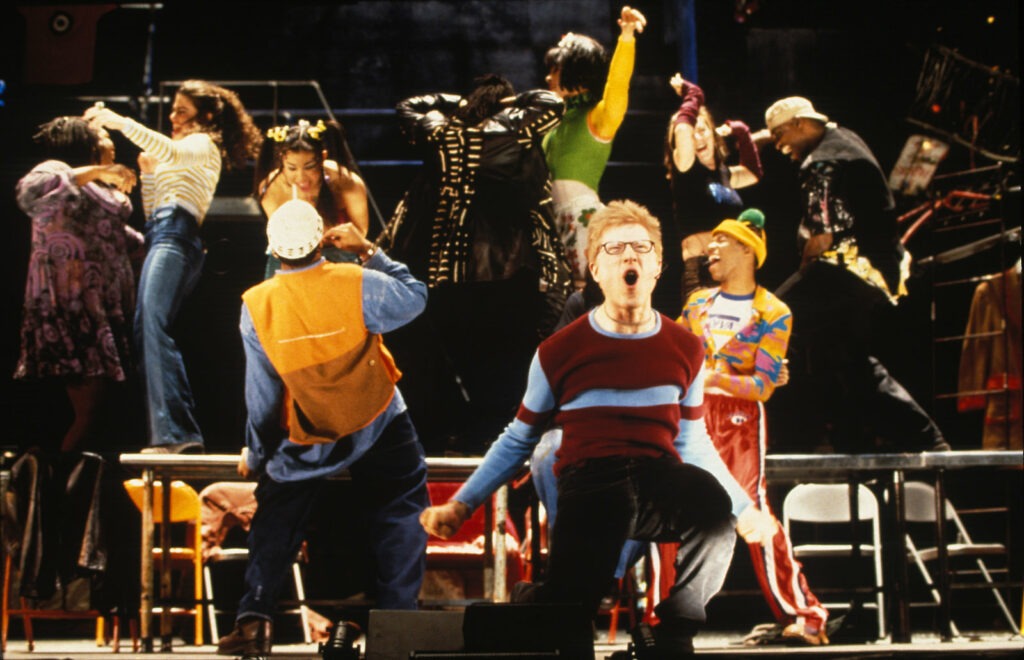 "There was an incredible mixture of life, matching art, matching life," actor Anthony Rapp recalls of Rent's first performance. "The distance between what we were experiencing ourselves, and as the characters was, like, tissue paper thin." Joan Marcus