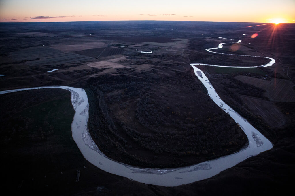 A 2014 file photo of the White River in South Dakota near where the Keystone XL pipeline would have passed. President Biden plans to block the pipeline in one of his first acts of office. Andrew Burton/Getty Images