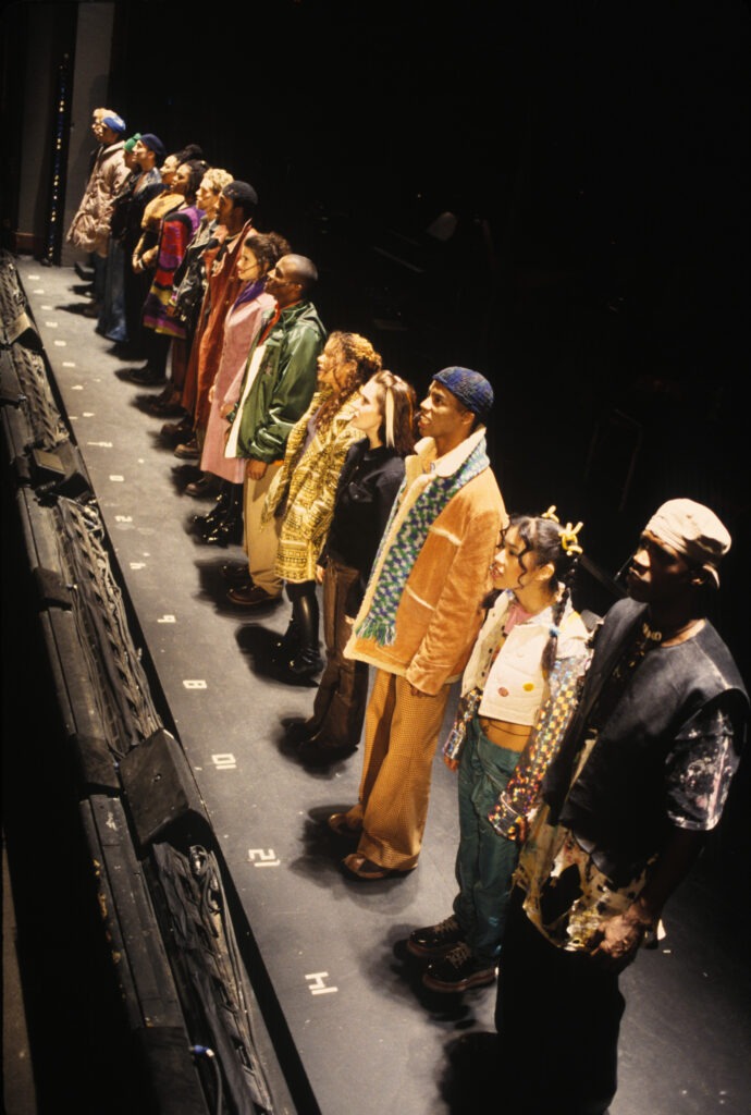 The cast of Rent at New York Theatre Workshop. CREDIT: Joan Marcus