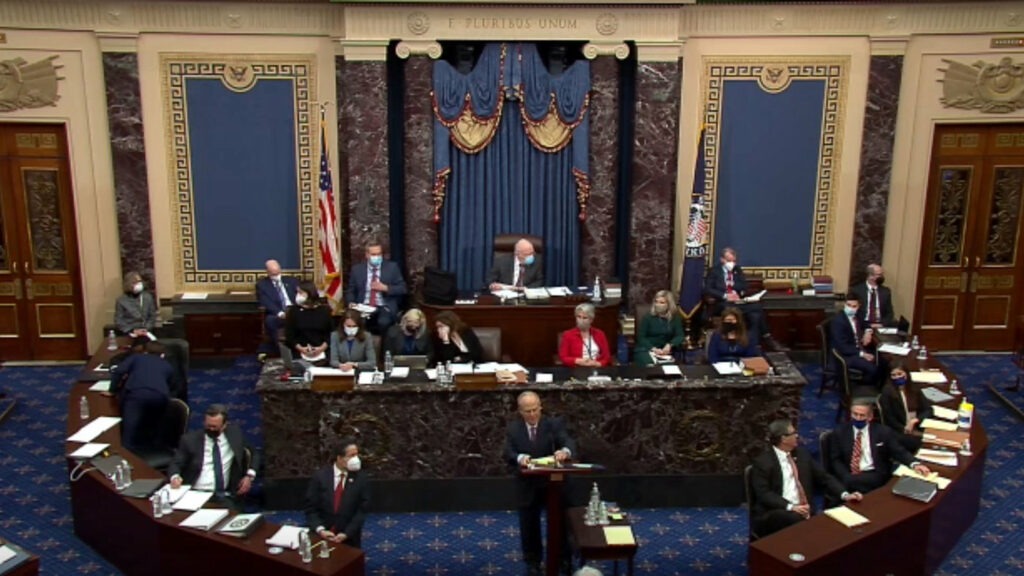 Senate impeachment trial of Donald Trump - Senate floor - February 9, 2021
