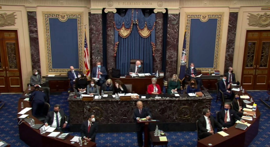 Senate impeachment trial of Donald Trump - Senate floor - February 9, 2021