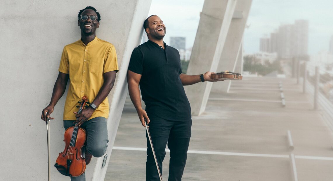 The Fort Lauderdale duo Black Violin wrote "Time to Shine" after reflecting on what happened last year and ringing in the new one. Mark Clennon/Courtesy of the artist
