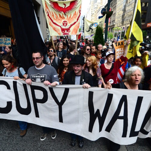 Occupy Wall Street march in 2012