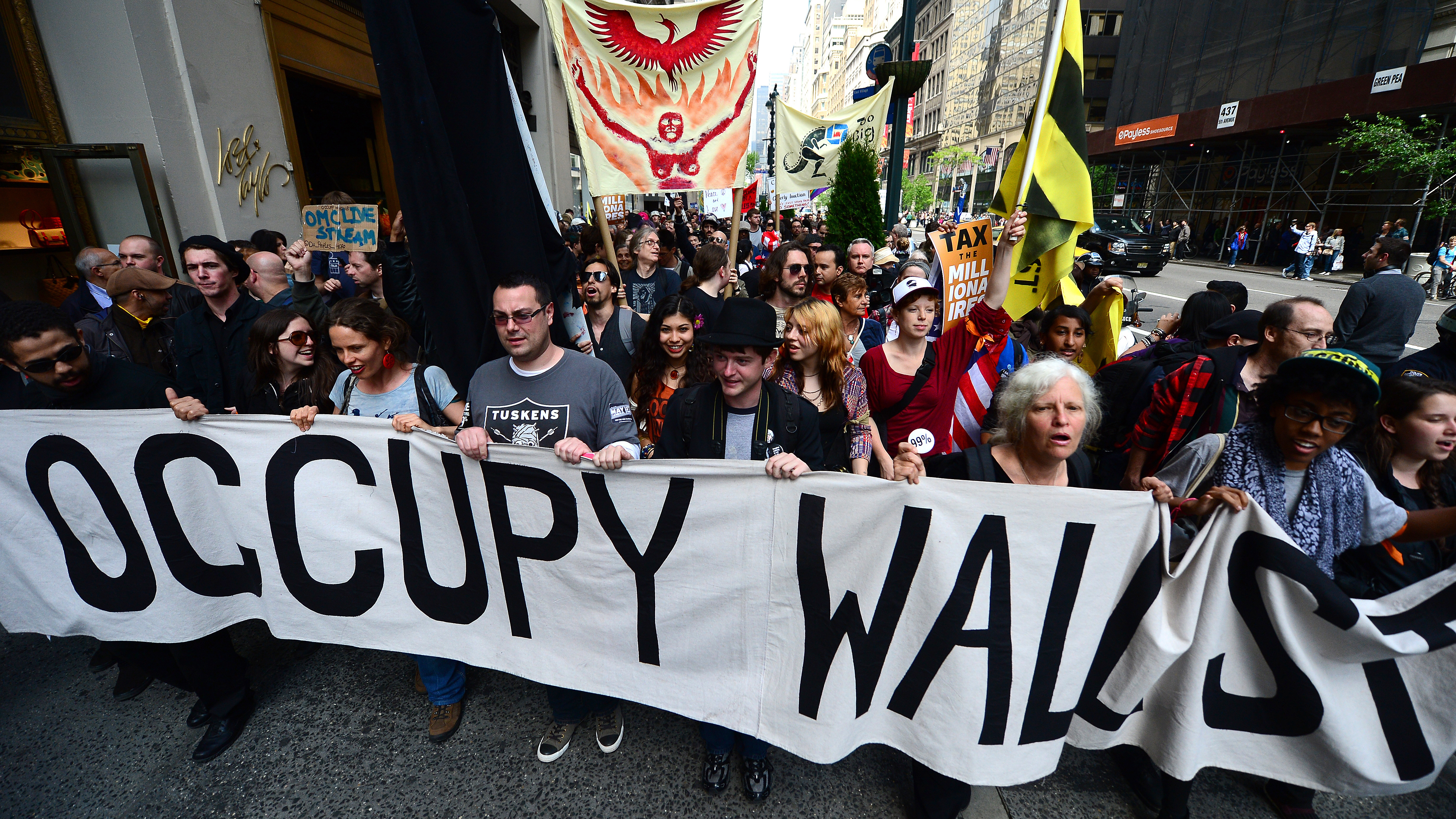 Occupy Wall Street march in 2012