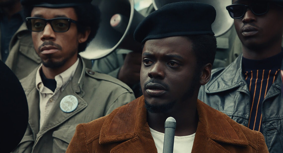 Judas and the Black Messiah tells the story of Black Panther Party leader Fred Hampton (Daniel Kaluuya), who was killed by the police in a 1969 raid. Courtesy of Warner Bros. Picture