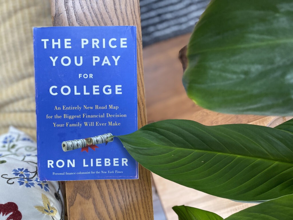 Book cover - The Price you pay for College by Ron Lieber