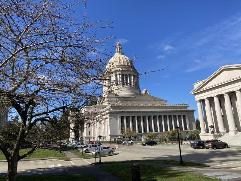 Washington state Capitol building in Olympia, March 10, 2021. CREDIT: Austin Jenkins/N3