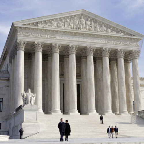 The U.S. Supreme Court, where conservatives have a 6-3 majority, is to consider a case that could gut the Voting Rights Act of 1965. CREDIT: J. Scott Applewhite/AP