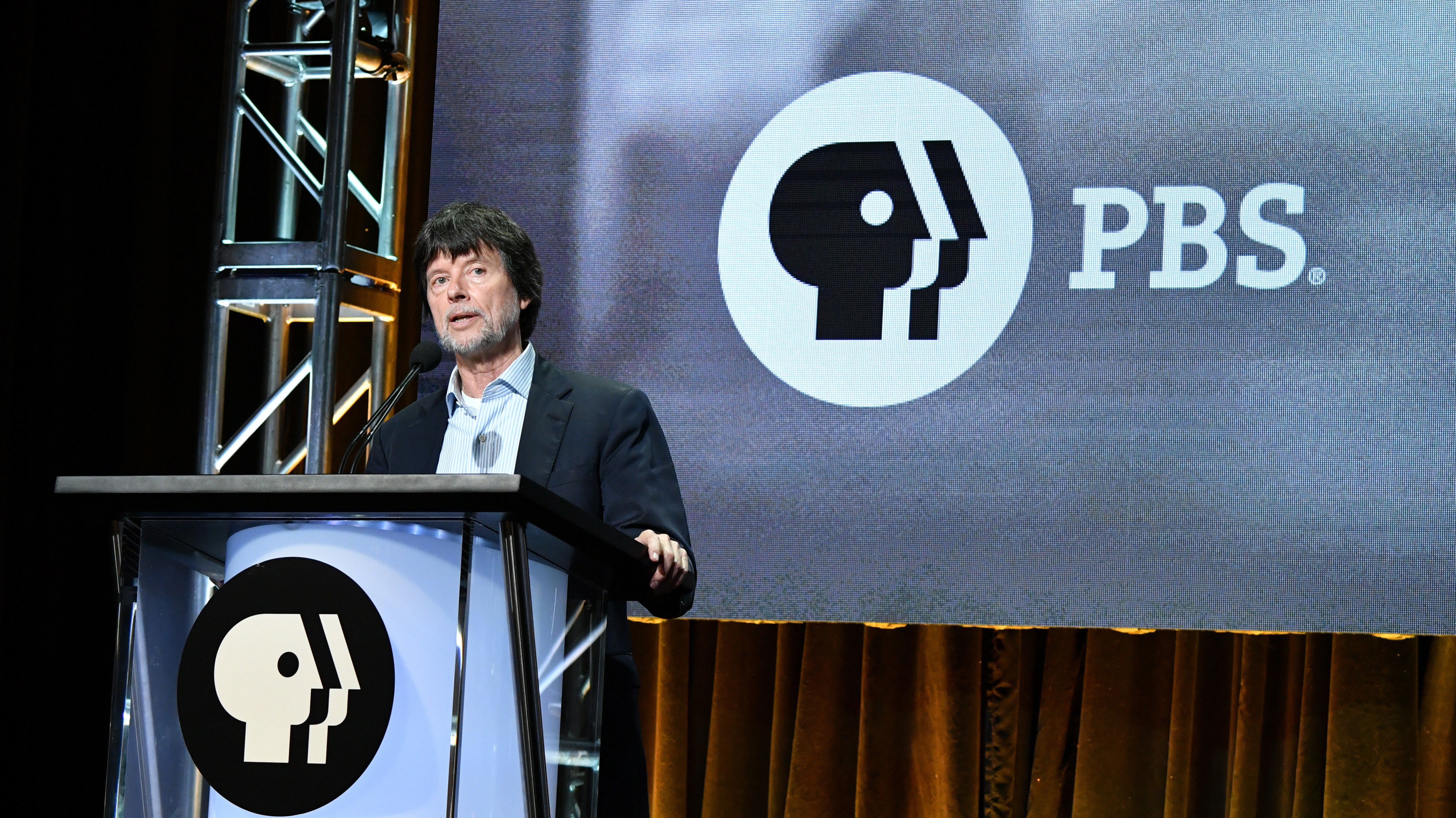 Ken Burns speaks during the PBS segment of the Summer 2019 Television Critics Association Press Tour.