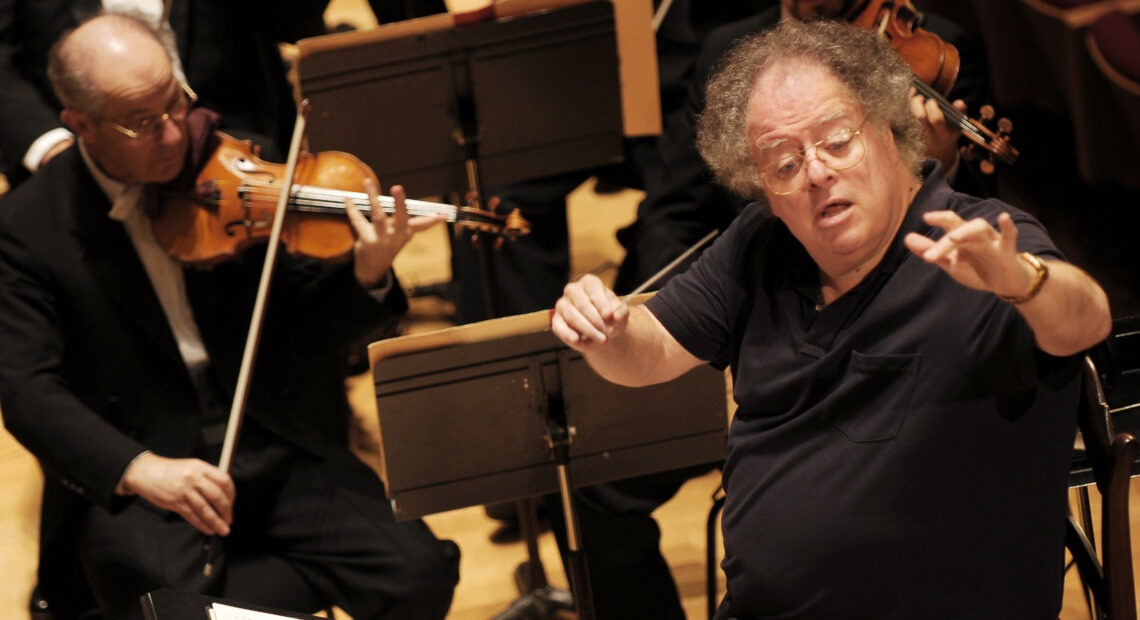 James Levine conducts the Boston Symphony Orchestra in 2007. CREDIT: Miguel Medina/AFP via Getty Images