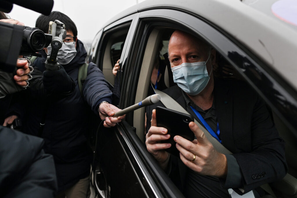 World Health Organization investigative team member Peter Daszak (shown here during a trip to China in February) tells NPR that the group's report calls for additional research on farms that breed exotic animals in southern China. Hector Retamal/AFP via Getty Images