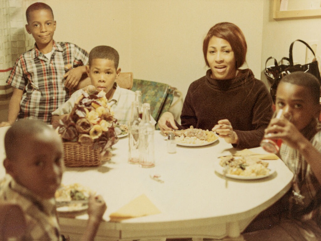 Tina Turner and her children, photographed in 1967. Courtesy of HBO