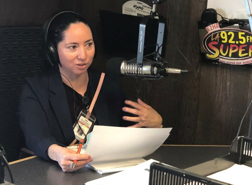 Angeles Ize with the Benton-Franklin Health District, discusses COVID-19 vaccine access, safety and efficacy on Cherry Creek's 92.5 KZHR radio, a regional Spanish-language format station serving the Tri-Cities and Walla Walla areas.