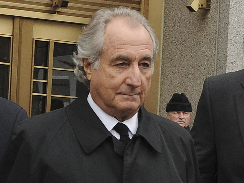 Bernard Madoff, shown here in 2009, died Wednesday in a federal prison facility in North Carolina. CREDIT: Louis Lanzano/AP