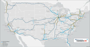 Amtrak's proposed enhanced services map