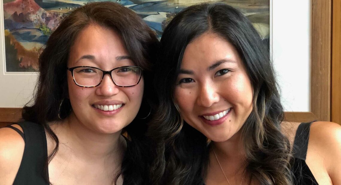 Mysti Meiers, left, and Danielle Kleist are best friends living in Washington's Tri-Cities. The women say they are having to recalibrate their relationships after instances of anti-Asian hate crimes across the U.S.