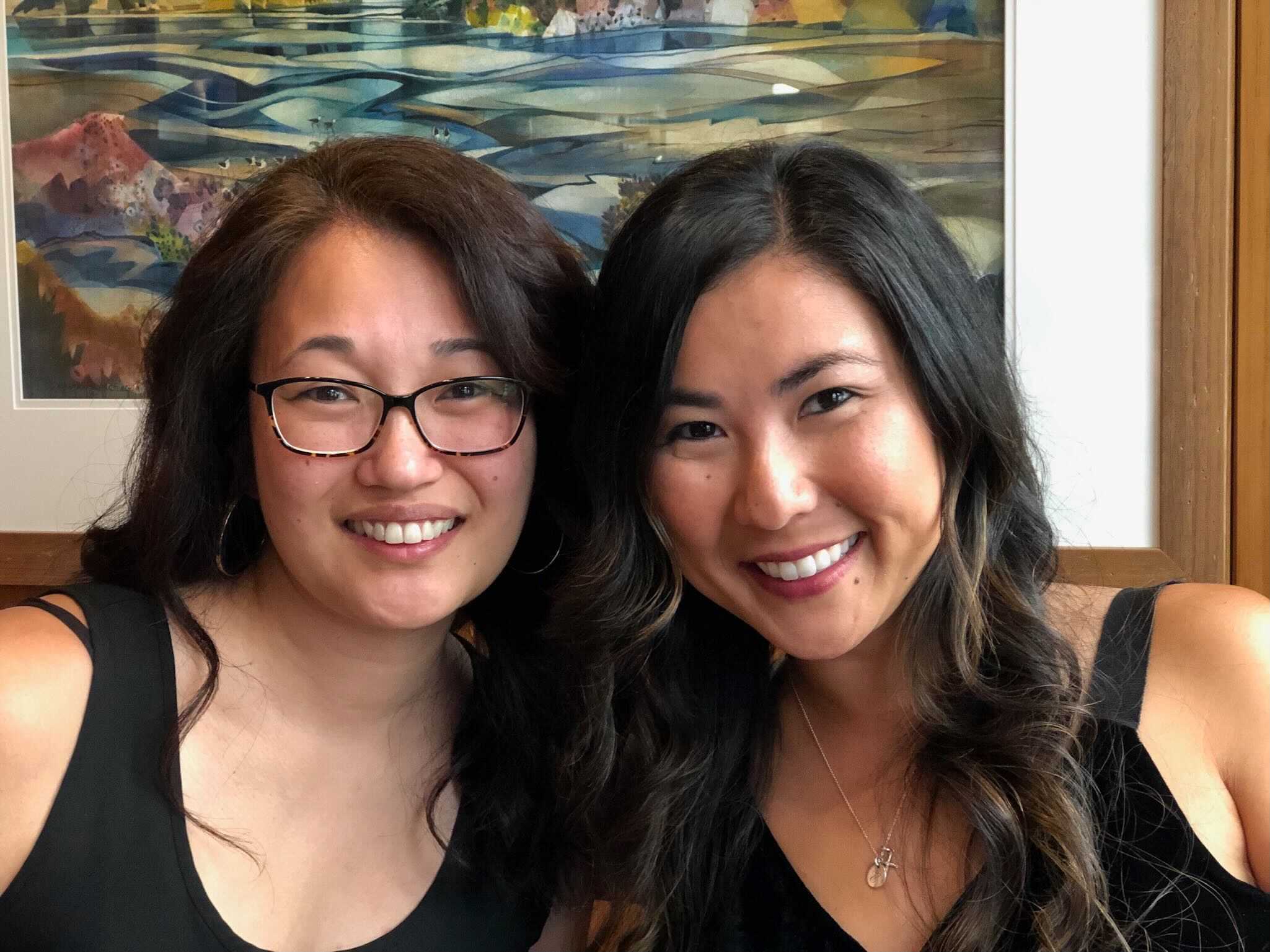 Mysti Meiers, left, and Danielle Kleist are best friends living in Washington's Tri-Cities. The women say they are having to recalibrate their relationships after instances of anti-Asian hate crimes across the U.S.