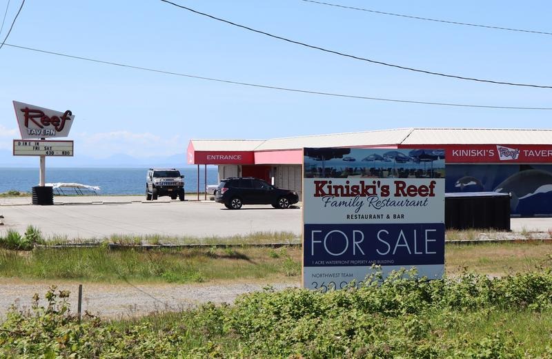 This waterfront watering hole in Point Roberts should be crowded on a sunny Friday afternoon. Instead, it is closed.