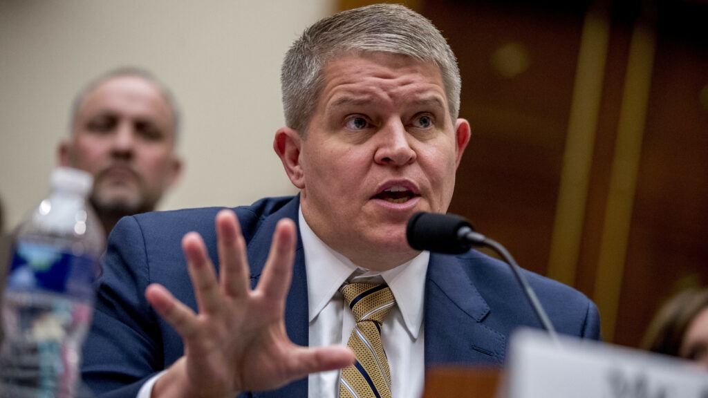 David Chipman, pictured in September 2019, is scheduled to have his confirmation hearing for ATF director on Wednesday before the Senate Judiciary Committee. CREDIT: Andrew Harnik/AP