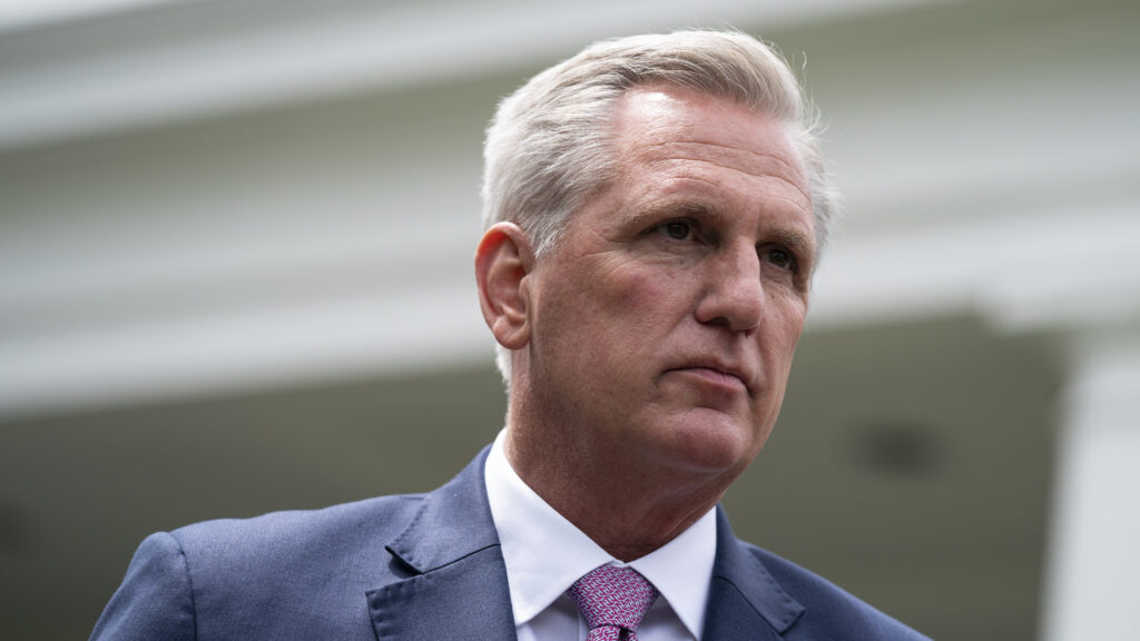 House Minority Leader Kevin McCarthy, R-Calif., opposes a deal setting up a 9/11-style commission to investigate the Jan. 6 attacks on the U.S. Capitol. Evan Vucci/AP