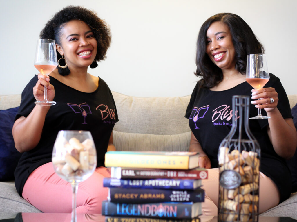 La'Nesha Frazier and La'Nae Robinson own Bliss Books & Wine in Kansas City, Mo. Robinson says that even though readers might have initially come in "to check the box," overall they've retained new customers. Courtesy Bliss Books & Wine