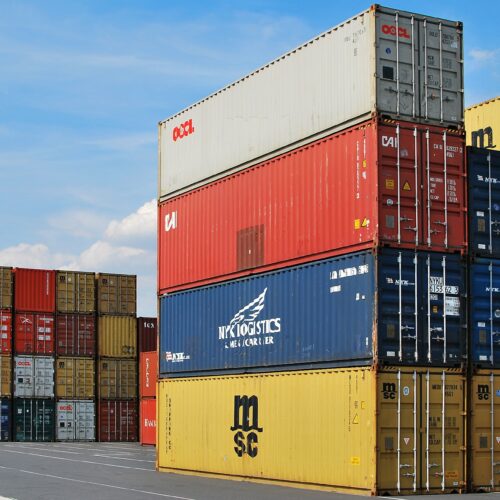Photo of shipping containers