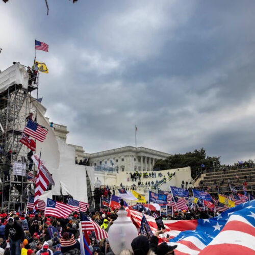 Rioters clash with police and security forces as people try to storm the U.S. Capitol on Jan. 6. Brent Stirton/Getty ImagesCREDIT: Brent Stirton/Getty Images