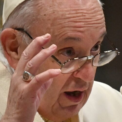 Pope Francis delivers his homily during an ordination mass on April 25, at St. Peter's Basilica in the Vatican. This week, the pope decreed that all bishops and cardinals can be tried if they are suspected of criminal behavior. Alberto Pizzoli/Getty Images