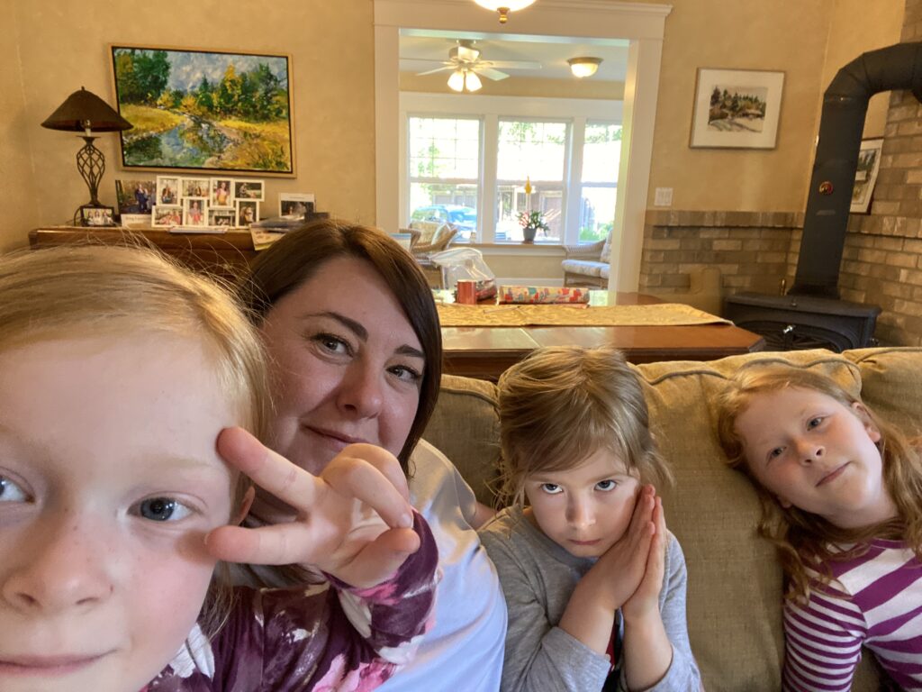 Anna King with her nieces. From left, Lena King, 6, Anna King, Lucy King, 4, and Lily King, 10. The girls are Anna’s nieces.