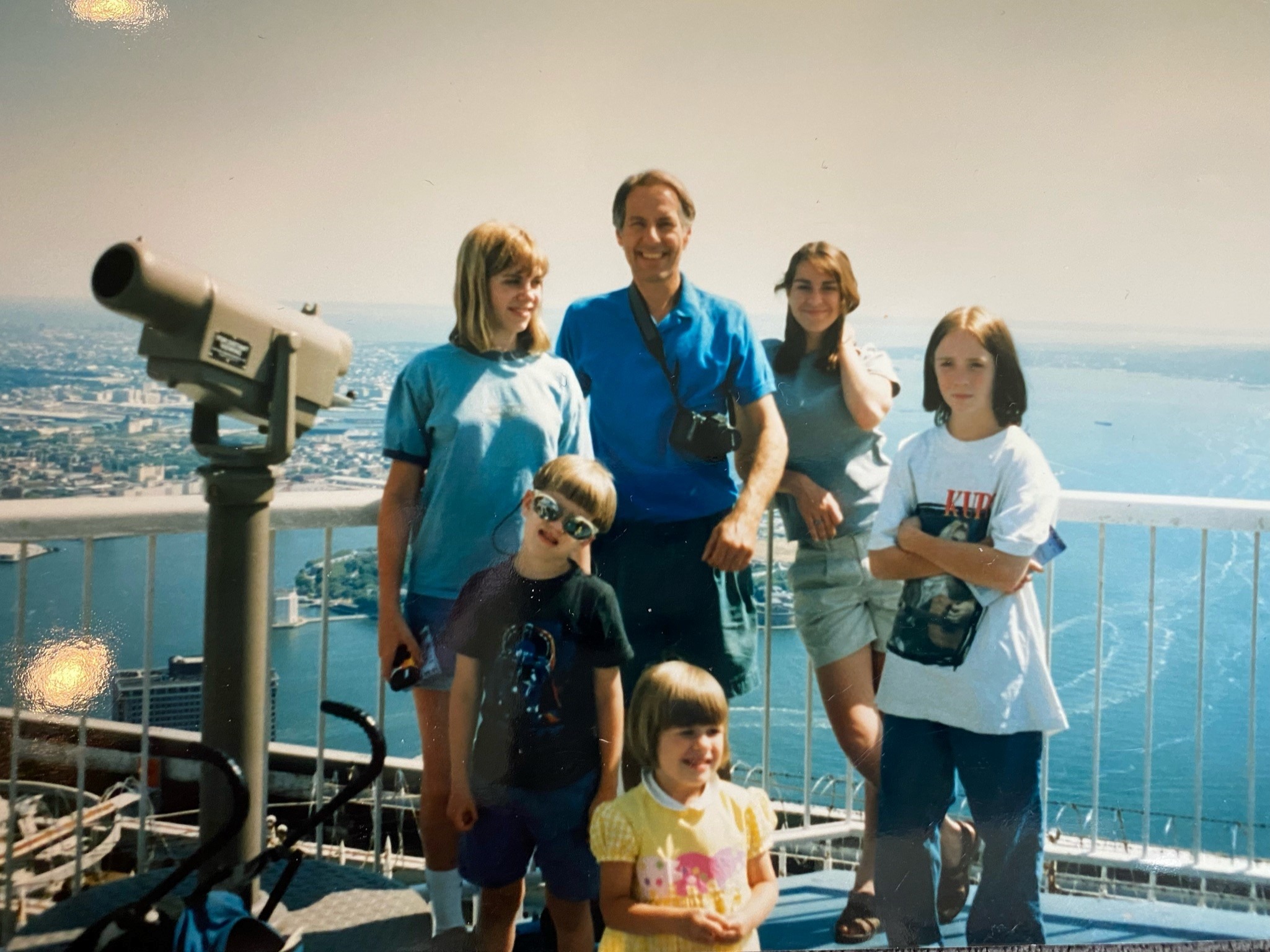 Scientist John Zachara, center, with family in the 1990's.