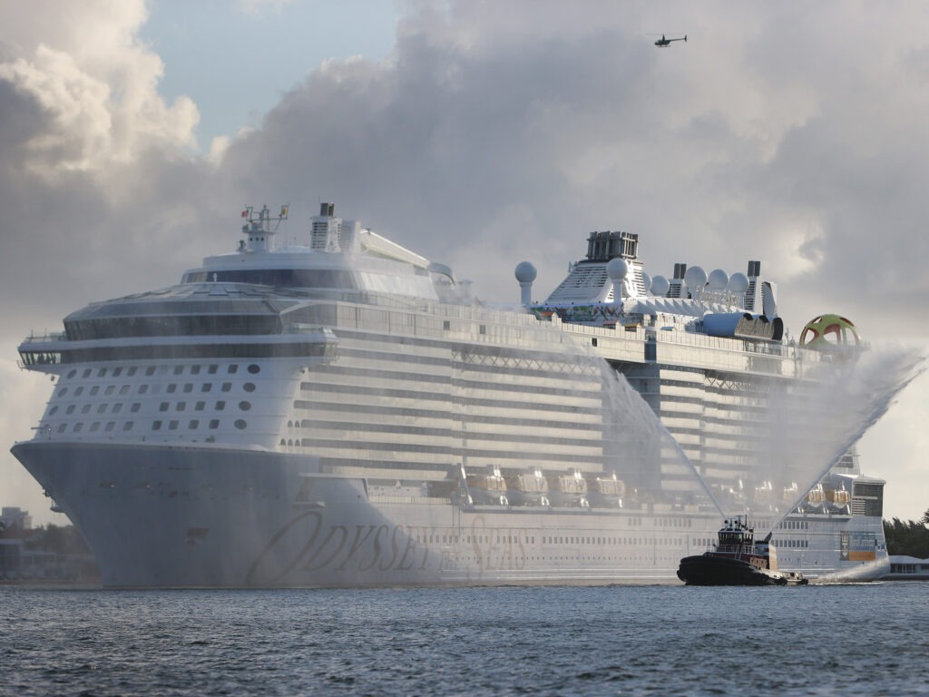 Royal Caribbean cruise ship in the water