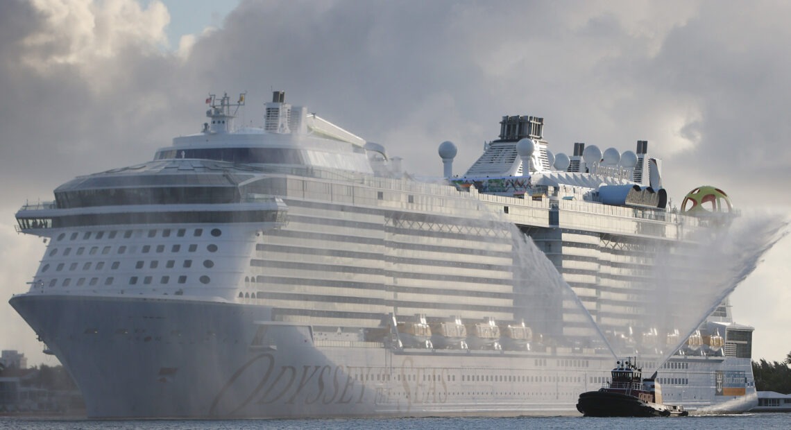 Royal Caribbean cruise ship in the water