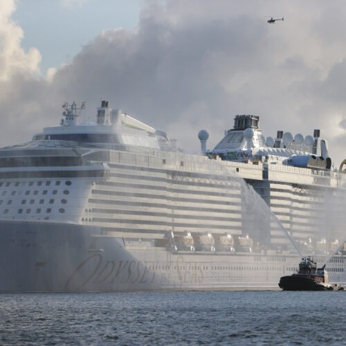 Royal Caribbean cruise ship in the water