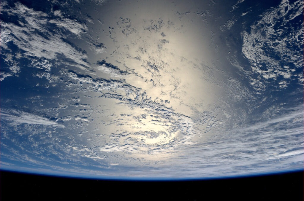 Picture of the southern ocean around Antarctica, taken from space