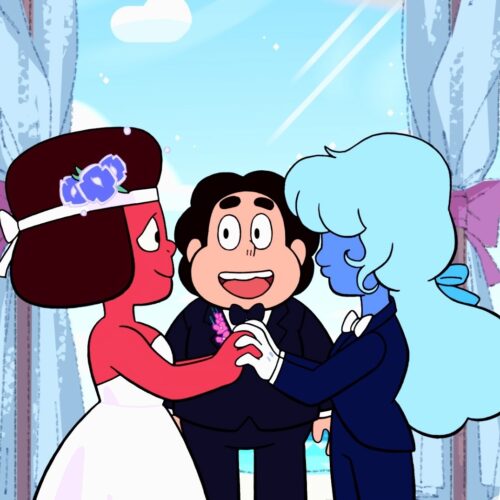 Ruby and Sapphire get married on Steven Universe. Cartoon Network