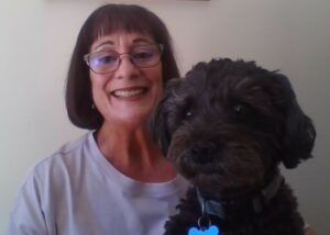 Sue Sheppard and dog Pepper